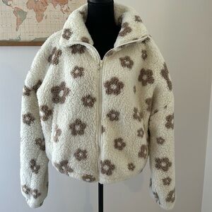 SO (Sonoma) Cozy Plush Sherpa Zip Up Size Medium